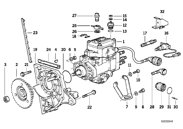 Mercedes 330d injection pump #4