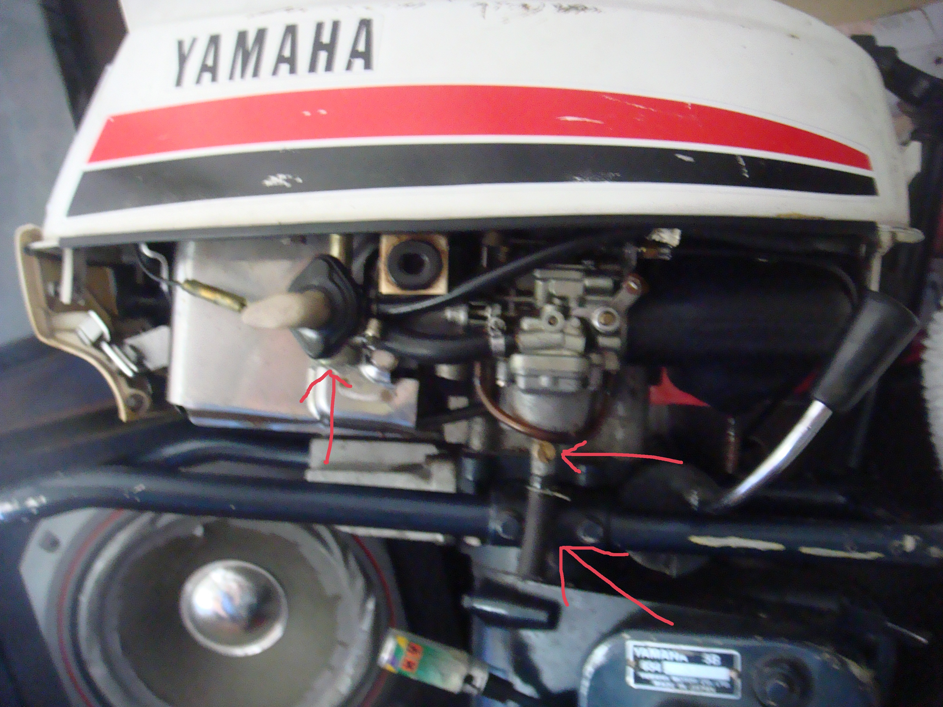 Silnik zaburtowy Yamaha 5 problem z uruchomieniem itp.